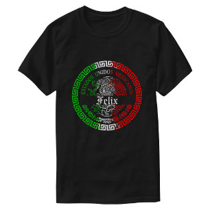 Felix Laatste naam Mexico thema T-shirt Heren