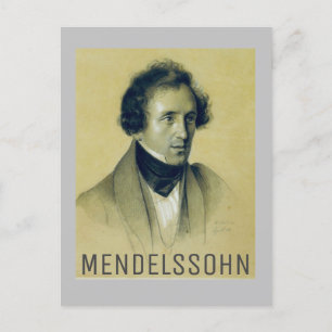 Felix Mendelssohn (1834) Briefkaart