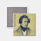 Felix Mendelssohn (1834) Magnet (Voorkant / Achterkant)