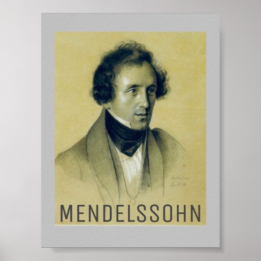 Felix Mendelssohn (1834) Poster (Voorkant)