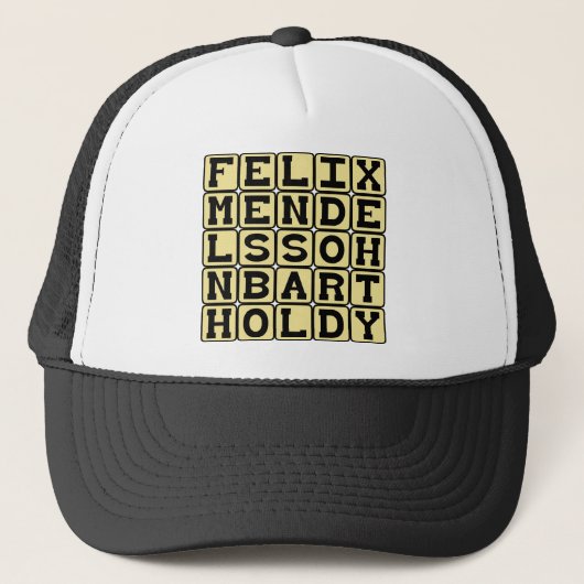 Felix Mendelssohn Bartholdy, Duits componist Trucker Pet (Voorkant)