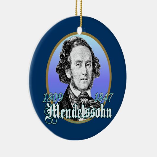 Felix Mendelssohn Keramisch Ornament (Rechts)