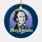 Felix Mendelssohn Keramisch Ornament (Voorkant)