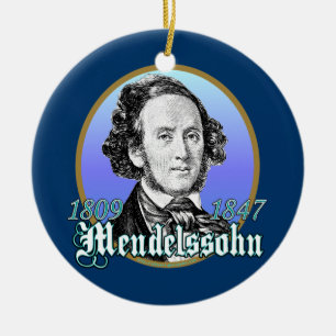 Felix Mendelssohn Keramisch Ornament