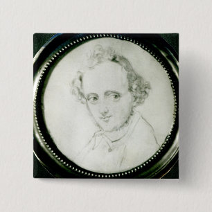 Felix Mendelssohn Vierkante Button 5,1 Cm