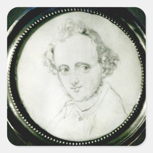 Felix Mendelssohn Vierkante Sticker (Voorkant)