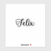 Felix Naam - Handgeschreven kalligrafie Sticker (Vel)