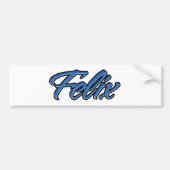 Felix Name blue Aufkleber Sticker Autoaufkleber (Voorkant)