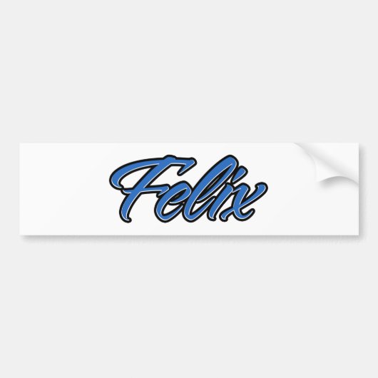 Felix Name blue Aufkleber Sticker Autoaufkleber (Voorkant)