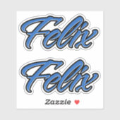 Felix Name blue Aufkleber Sticker Stickerset (Vel)