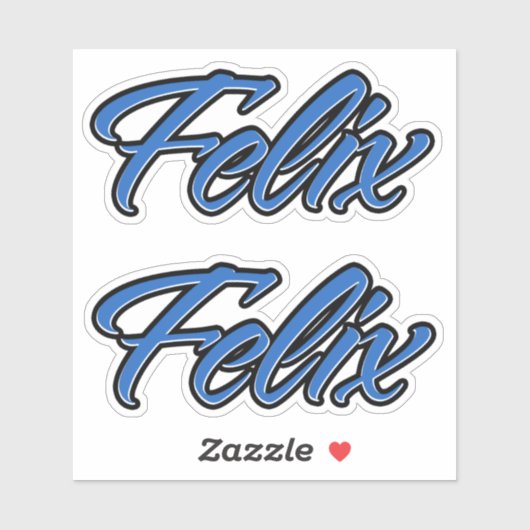 Felix Name blue Aufkleber Sticker Stickerset (Vel)