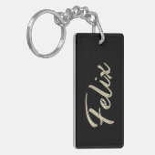 Felix Name whitegold Schlüsselanhänger Anhänger Sleutelhanger (Voorkant Links)