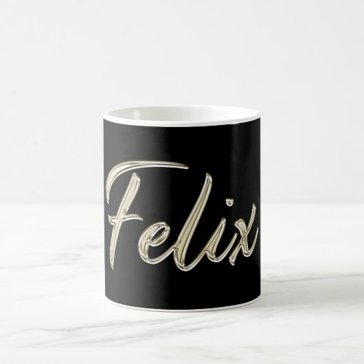 Felix Name whitegold Tasse Teetasse Kaffeetasse Koffiemok (Center)