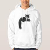 Felix the Black & White Cat Hoodie (Voorkant)