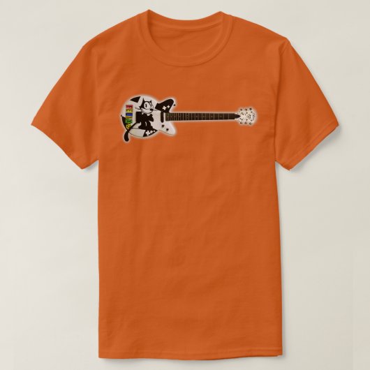 Felix the Cat Guitar T-shirt (Design voorkant)