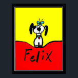 Felix the Dog Art Deco Vintage Poster<br><div class="desc">Felix The Dog Art Deco Vintage Poster art deco, felix, dog, canine, felix the dog, mans best Vriend, deco, 1920, 1930, nouveau, retro afbeeldingen, publiciteitscampagne, retro, , illustraties, vintagestore, graphics</div>
