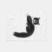 Felix the Tuxedo Cat Fleece Blanket (Voorkant (Horizontaal))