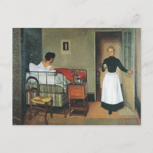 Felix Vallotton - de zieken Briefkaart (Voorkant)