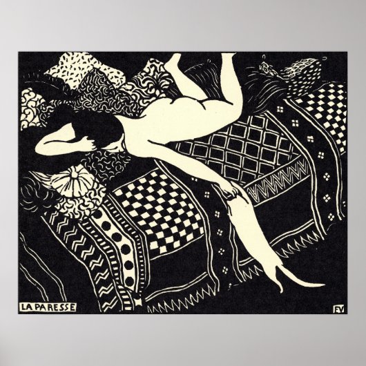 Félix Vallotton - La paresse, 1896 Poster (Voorkant)