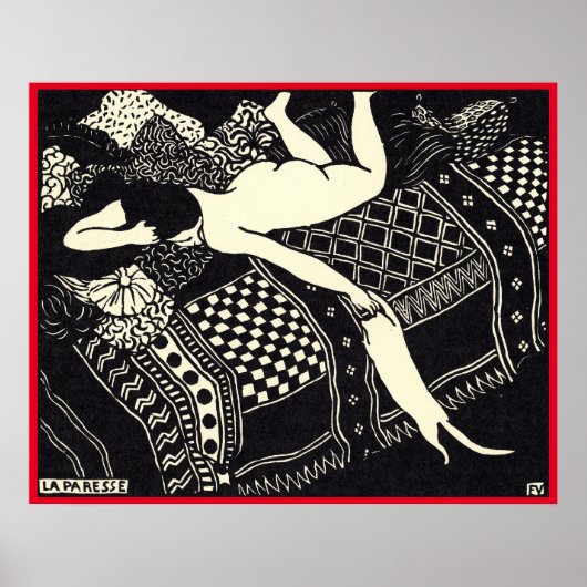 Félix Vallotton - La paresse, 1896 Poster (Voorkant)