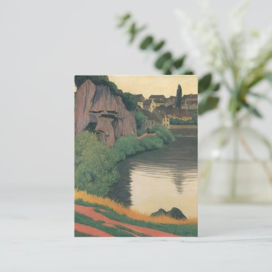 Felix Vallotton - Landscape Semur Briefkaart (Staand voorkant)