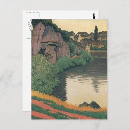 Felix Vallotton - Landscape Semur Briefkaart (Voorkant / Achterkant)