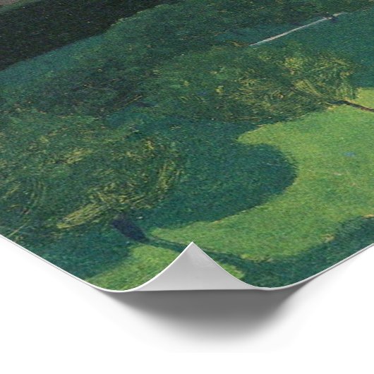 Felix Vallotton-Landschap in Romanel Poster (Hoek)