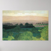 Felix Vallotton-Landschap in Romanel Poster (Voorkant)
