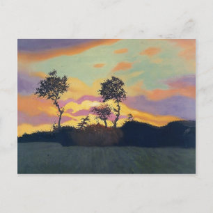 Felix Vallotton - Landschap op Sunset Briefkaart