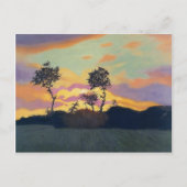 Felix Vallotton - Landschap op Sunset Briefkaart (Voorkant)