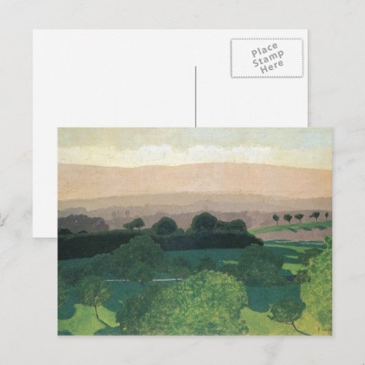 Felix Vallotton - Landschap Romanel Briefkaart (Voorkant / Achterkant)