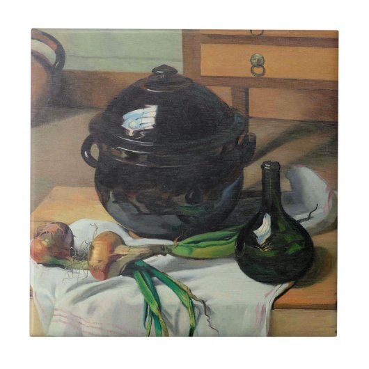 Felix Vallotton, Ognons et Soupere, Tegeltje (Voorkant)