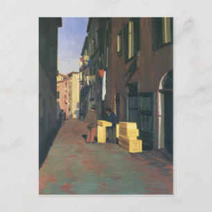 Felix Vallotton - Old street in Nice France Briefkaart