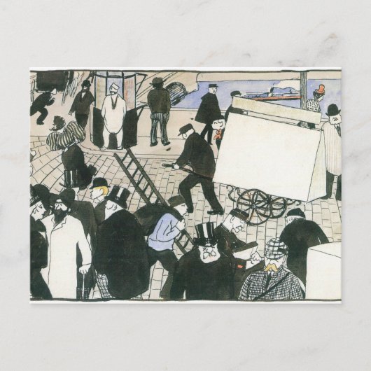 Felix Vallotton - Street scene Briefkaart (Voorkant)