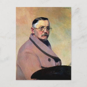 Felix Vallotton - Zelfportret met kleedgans Briefkaart