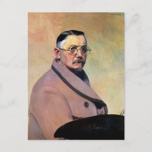 Felix Vallotton - Zelfportret met kleedgans Briefkaart (Voorkant)