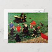 Felix Vallotton : Zwemelen in Etretat Briefkaart (Voorkant / Achterkant)