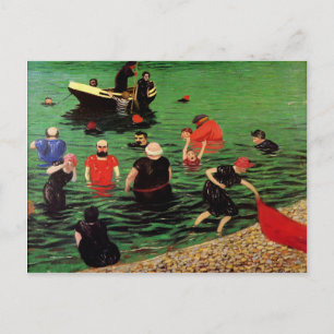 Felix Vallotton : Zwemelen in Etretat Briefkaart