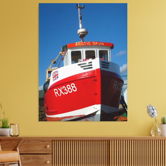 Felixstowe Boat Canvas Afdruk (Insitu (Woonkamer))