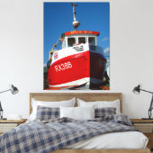 Felixstowe Boat Canvas Afdruk (Insitu (Slaapkamer))