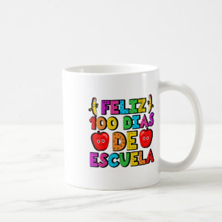 Feliz 100 Dias de Escuela 100 dagen van school Spa Koffiemok