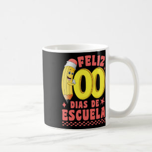 Feliz 100 Dias de Escuela Groovy 100 dagen Spaans Koffiemok