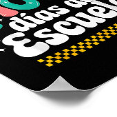 Feliz 100 Diaz de Escuela 100e dag School Spaans Poster (Hoek)