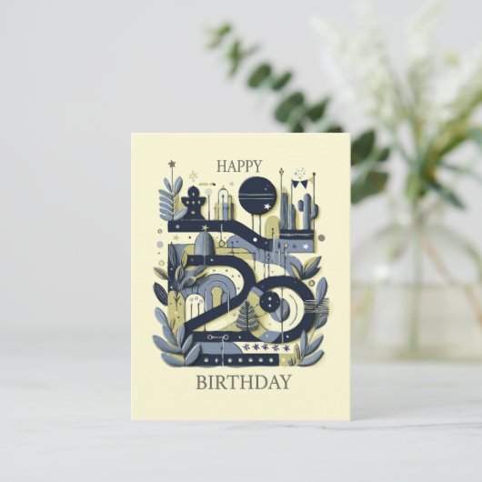  ¡Feliz 20 cumpleaños! Briefkaart (Staand voorkant)