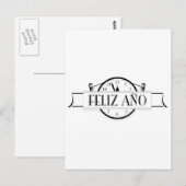 Feliz Ano Briefkaart (Voorkant / Achterkant)