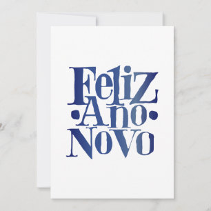 Feliz Ano Novo Feestdagenkaart
