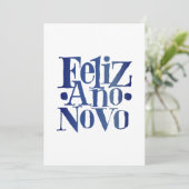 Feliz Ano Novo Kaart (Staand voorkant)
