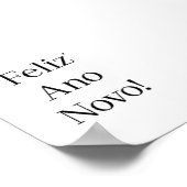 Feliz Ano Novo - minimalistic typography poster (Hoek)