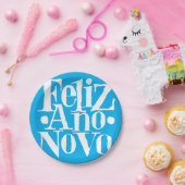 Feliz Ano Novo Papieren Bordje (Feest)