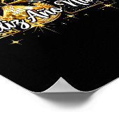 Feliz Año Nuevo 2026 Disco Ball Happy New Year Poster (Hoek)